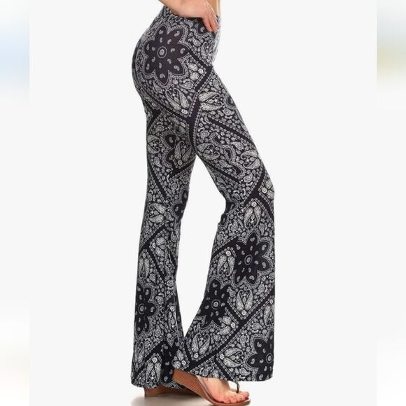 NWT ShoSho Wide Leg High Waist Pant - Navy/White - Picture 5 of 8